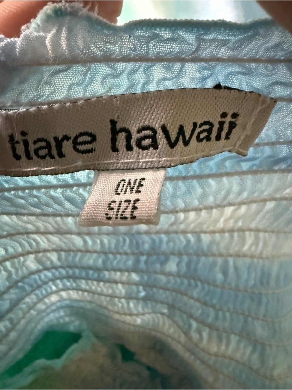 Tiare Hawaii Jasmine maxi dress in blue and green ombré one size - Picture 7 of 10